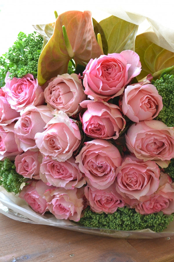 pinkバラの花束